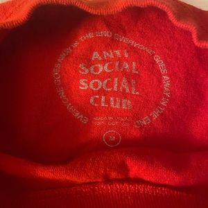Red Tokyo Anti Social Club tshirt.